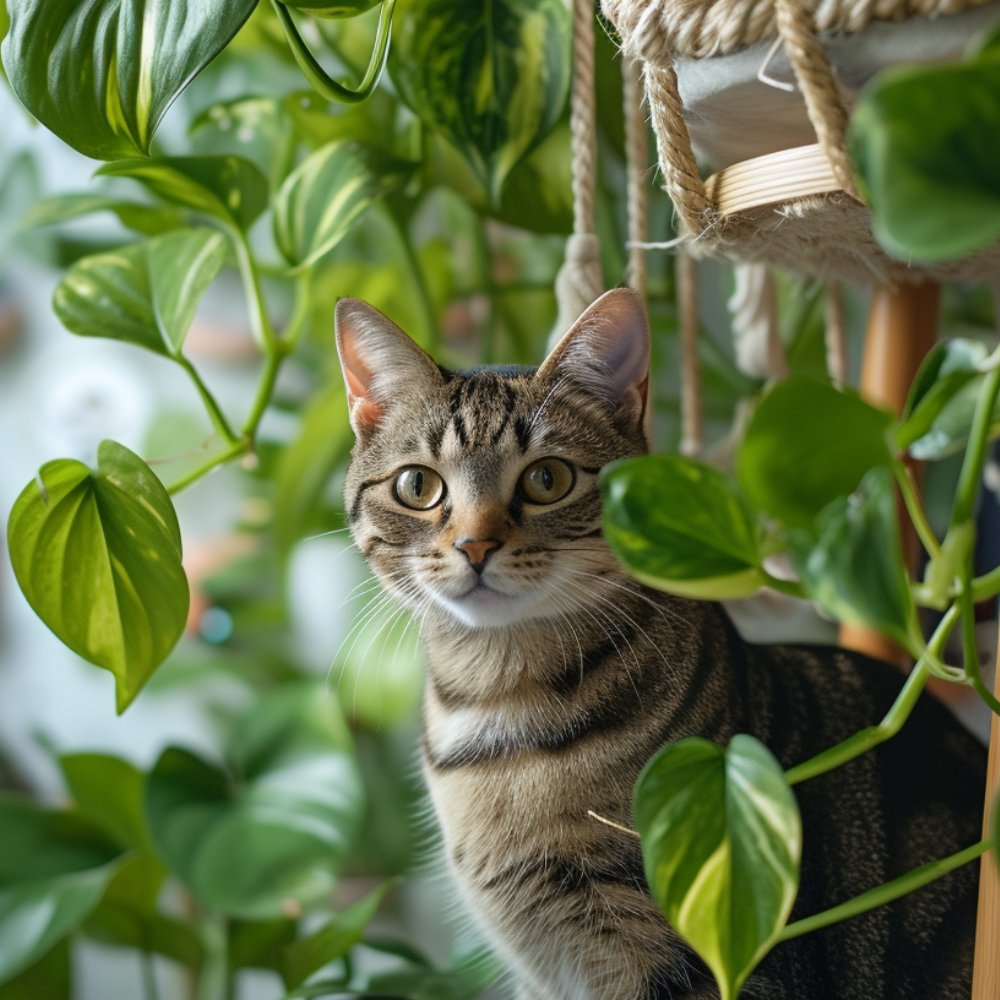 Golden Pothos and Cats Safety Measures Plantology USA