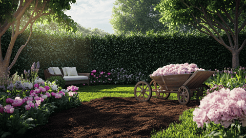 Spring garden mulching - Plantology USA