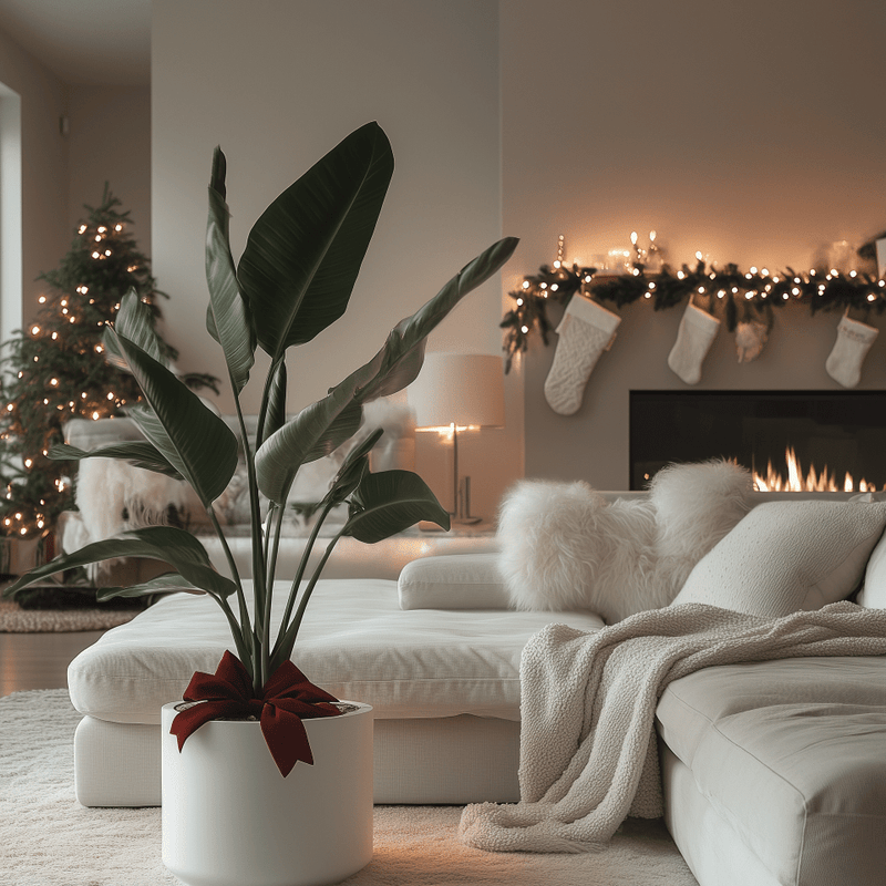 White Bird of Paradise + Pot (Gift Bundle)