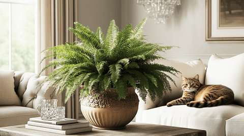 Boston Fern And Cats - Plantology USA