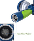 GREEN MOUNT Garden Hose Nozzle, Heavy Duty Water Nozzle, High Pressure Fireman Style Nozzle - Plantology USA - 