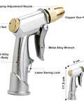 HydroPro Elite: The Premium Aluminum Barrel Copper Hose Attachment - Plantology USA - Silver