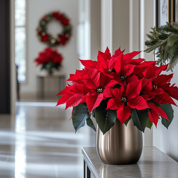 best potting mix for poinsettia Poinsettia + Pot (Gift Bundle)