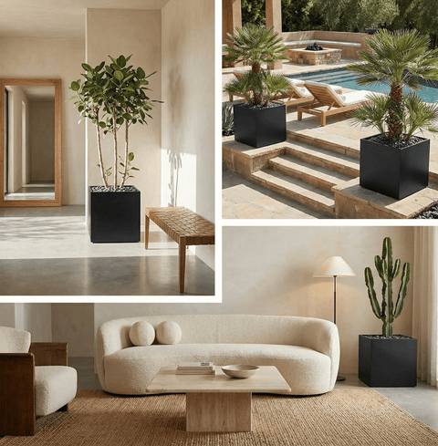 The Architectural Steel Planter - Plantology USA - 26" Cube