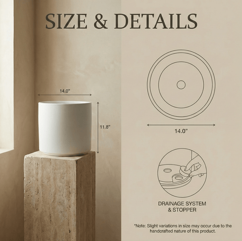 The Minimalist Cylinder - Plantology USA - Matte White
