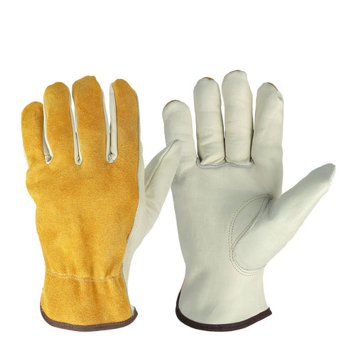 EcoGuard Elite Gardening Gloves - PlantologyUSA - Tan/White